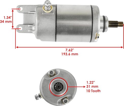 Caltric Starter Compatible with Honda Trx350D TRX 350 D 350Cc 1987 1988 1989 in Saudi Arabia