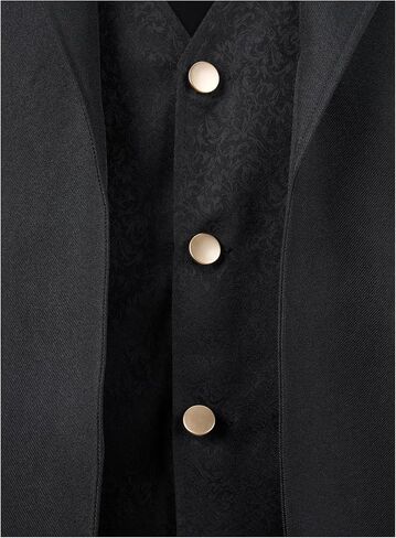 Spooktacular Creations Steampunk Costume Men, Black Gothic Men Steampunk Jacket for Halloween Cosplay Party in Saudi Arabia