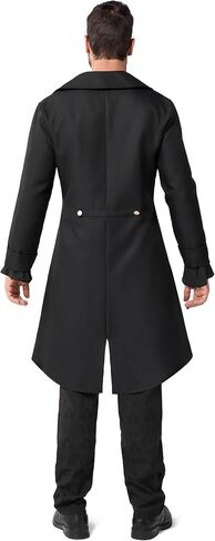 Spooktacular Creations Steampunk Costume Men, Black Gothic Men Steampunk Jacket for Halloween Cosplay Party in Saudi Arabia