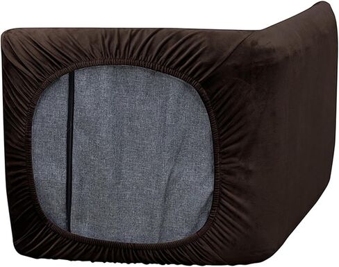 2 PS Floor Chair with Back Support Cover ONLY,Adjustable Position Folding Sofa Chair Slipcover,Suitable for Padded Sleeper Bed,Couch Recliner,Gaming Floor Chairs(ONLY Cover,Brown) in Saudi Arabia