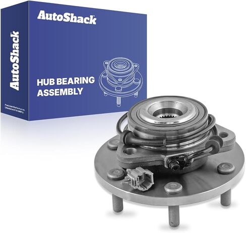 مجموعة محمل محور العجلة الأمامية من AutoShack مع نظام ABS | بديل لسيارة نيسان تيتان 2008-2012 | 1-جهاز كمبيوتر in Saudi Arabia