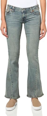 True Religion Women's Joey Low Rise Flare Jeans with Flap Pockets in Saudi Arabia