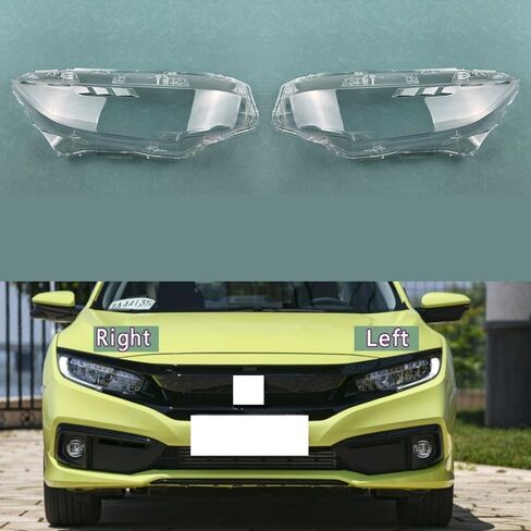 متوافق مع غطاء المصباح الأمامي H-onda Civic 2016-2021 - عدسة غطاء المصباح الأمامي الشفافة - حماية زجاجية شبكية (High A Piar) in Kuwait
