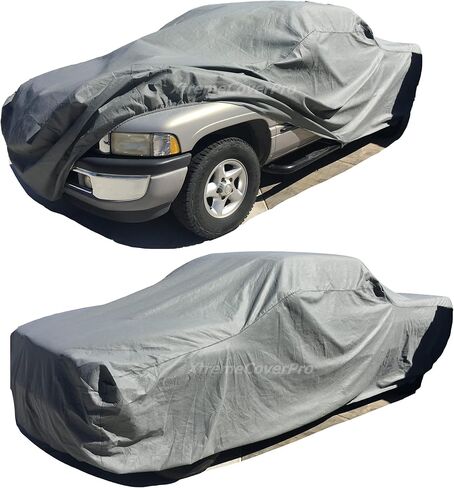 Car Cover fits 1997 1998 1999 2000 2001 2002 2003 Dodge Dakota Club cab 6.5FT Bed XTREMECOVERPRO Diamond Series Grey Truck Cover in Saudi Arabia