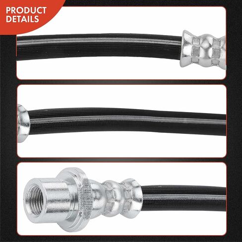 خرطوم هيدروليكي لفرامل الراكب الخلفي A-Premium متوافق مع موديلات Toyota - RAV4 2006-2018 - استبدال # 9094702F51 (عبوة من قطعتين) in Saudi Arabia