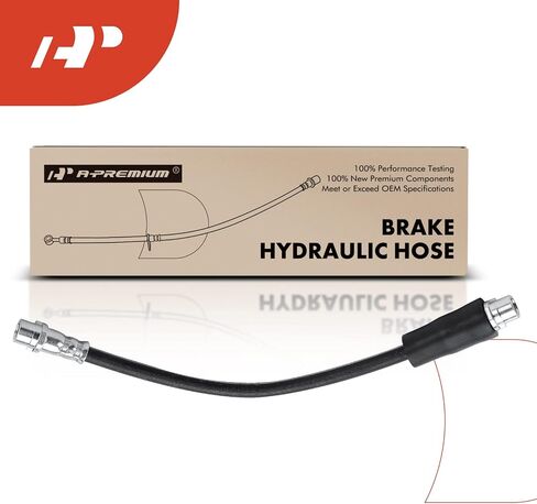 A-Premium Front Driver or Passenger Brake Hydraulic Hose Compatible with Select Audi Models - A6 1995-1997, A6 Quattro 1995-1998, S4 1992-1994, S6 1995-199, 100/100 Quattro 1992-1994 in Saudi Arabia