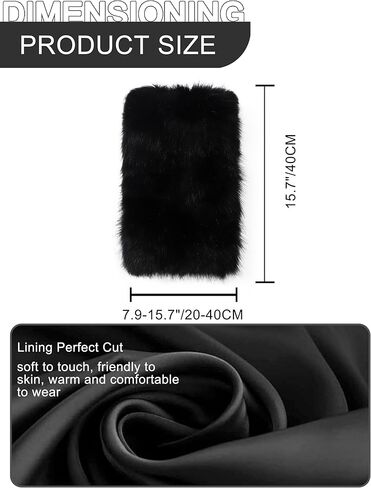LA CARRIE Women Faux Fur Leg Warmers Long Furry Leg Foot Cuffs Girls Winter Boot Socks in Kuwait