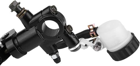 Pissente 22mm Universal Motorcycle Brake Master Cylinder Lever استبدال المقود الهيدروليكي مع سبائك الألومنيوم لمعظم الدراجات النارية 7/8 (مضخة أعلى اليسار) in Kuwait