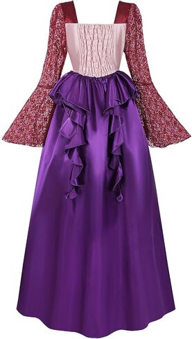 LTAKK Hocus Pocus Sisters Costume Winifred Mary Sarah Sanderson Witch Costumes for Women Halloween Dresses in Kuwait