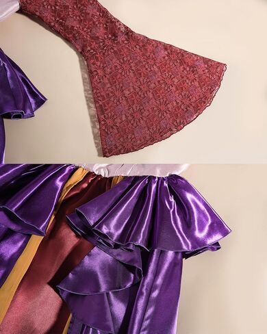 LTAKK Hocus Pocus Sisters Costume Winifred Mary Sarah Sanderson Witch Costumes for Women Halloween Dresses in Kuwait