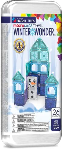 MAGNA-TILES microMAGS 26-Piece Travel Magnetic Construction Set – Bold Colors, The Original Magnetic Building Brand in Kuwait