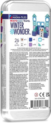 MAGNA-TILES microMAGS 26-Piece Travel Magnetic Construction Set – Bold Colors, The Original Magnetic Building Brand in Kuwait
