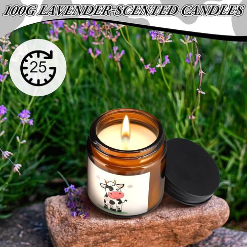 Honeydak Cow Gifts Set for Women Cow Printed Accessories Includes Makeup Bag Gift Box Cute Socks Keychain Mug Scented Candle Stickers for Christmas and Birthday Party Gifts in Saudi Arabia