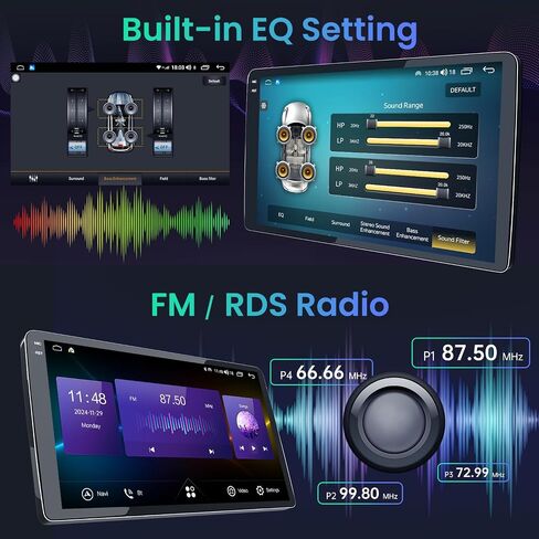 2GB+64GB Car Stereo Radio for Nissan Altima 2013-2018: 10 Inches 1280 * 800p Touchscreen Wireless Carplay/Android Auto 5G WiFi GPS Navigation Bluetooth SWC DSP FM/RDS Radio in Saudi Arabia