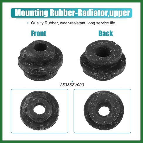 Motoforti 2pcs Lower Rubber Cushion Bushing Radiator Mount Insulator for Hyundai Accent 2012-2017 for Hyundai Elantra 2011-2016 Long-lasting in Saudi Arabia