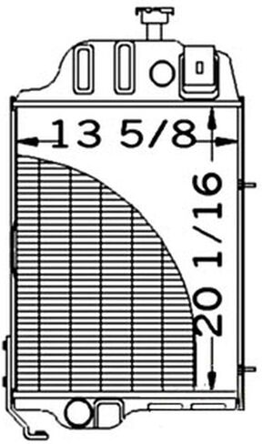 مشعاع RAParts الجديد AT32527 يناسب John Deere 310,310A,310B,401D in Saudi Arabia