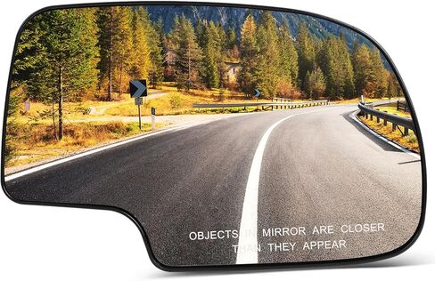 SCITOO Exterior Mirror Replacement Glass Passenger Right side Fit for 2001-2007 For Dodge CARAVAN HEATED Chrome Convex Replacement Tow Mirror 4798904AB in Saudi Arabia