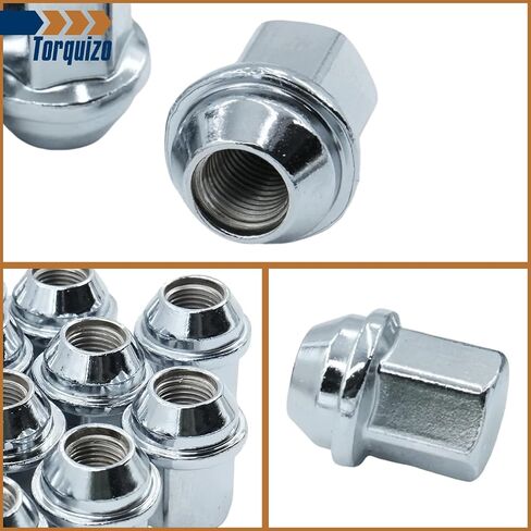 12x1.25 Lug Nut Bolts Compatible with Jeep Compass, Renegade, Cherokee, Fiat, Chrysler 200, Dodge Dart, 20 Pcs, Silver Shank Length 28mm in Kuwait
