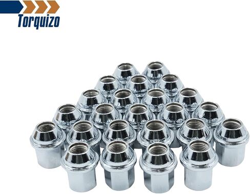 12x1.25 Lug Nut Bolts Compatible with Jeep Compass, Renegade, Cherokee, Fiat, Chrysler 200, Dodge Dart, 20 Pcs, Silver Shank Length 28mm in Kuwait