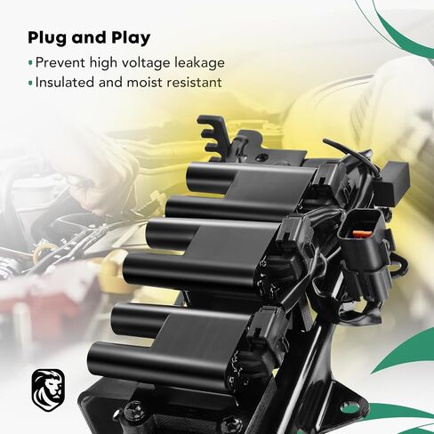 YHTAUTO Ignition Coil Replacement for 2001-2006 Hyundai Santa Fe 2.7L V6, 2003-2008 Tiburon 2.7L V6 Replace C1352 27301-37110 in Saudi Arabia