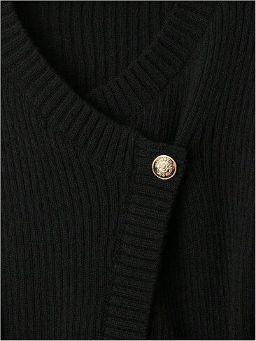 Verdusa Women's Old Money Ribbed Knit Cardigan Long Sleeve Asymmetrical Belted Sweaters in Saudi Arabia