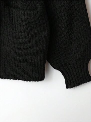 Verdusa Women's Old Money Ribbed Knit Cardigan Long Sleeve Asymmetrical Belted Sweaters in Saudi Arabia