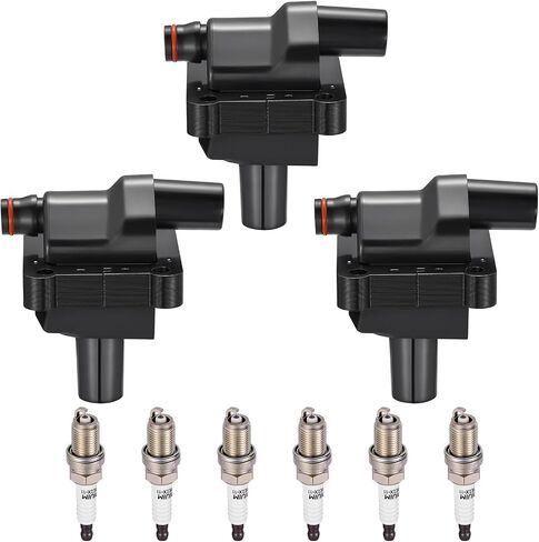 3 عبوات من ملفات الإشعال UF681 متوافقة مع Smart Fortwo 2008 2009 2010 2011 2012 2013 2014 2015 1.0L L3 - يستبدل ICA64270 GN10674 ICA64178 36-8276 in Saudi Arabia