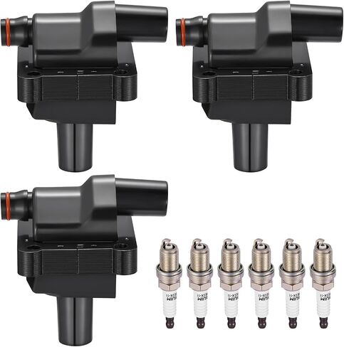 3 عبوات من ملفات الإشعال UF681 متوافقة مع Smart Fortwo 2008 2009 2010 2011 2012 2013 2014 2015 1.0L L3 - يستبدل ICA64270 GN10674 ICA64178 36-8276 in Saudi Arabia