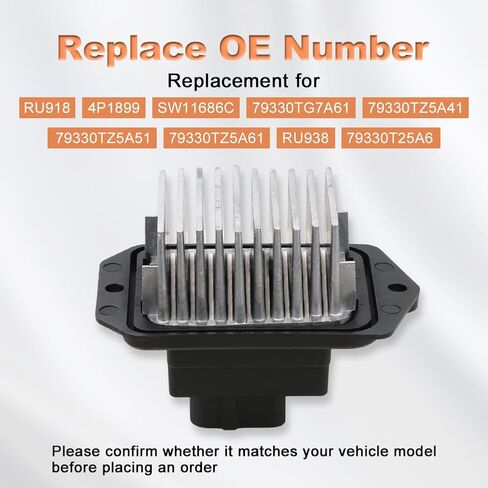 مقاوم محرك منفاخ HVAC متوافق مع Acura MDX 2014-2020 Honda Passport 2019-2021 Pilot 2016-2021 Ridgeline 2017-2021 لاستبدال 79330-TZ5-A51 79330-TG7-A61 in Saudi Arabia