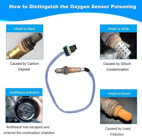 JDMON 1PCS O2 Oxygen Sensor Upstream Downstream Replacement for 2005-2010 Buick Allure, Lacrosse 3.6L, Cadillac SRX 3.0L, Chevrolet Equinox, Volt Compatible with 234-4815, 2344815, 12584050 in Saudi Arabia