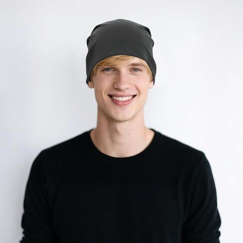 Slouchy Beanie Lightweight Running Beanie Cotton Skull Cap Hip-Hop Soft Hats for Men Women in Saudi Arabia