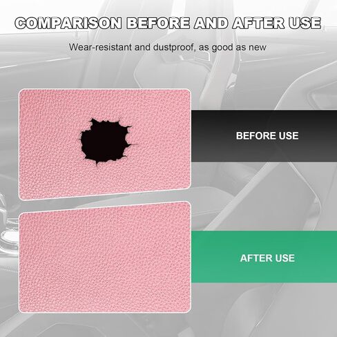 2 PCS Leather Repair Patch Tape, 4 x 8 Inch PU Vinyl Repair Patches for Car Upholstery Seat, Waterproof Self Adhesive Leather Tape Repair Kit for Furniture Couches Chairs (Gray) in Kuwait