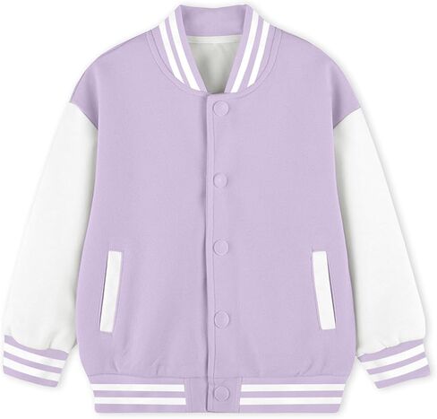 Cromoncent Boys Girls Color Block Varsity Jackets, 18 Months - 14 Years in Kuwait