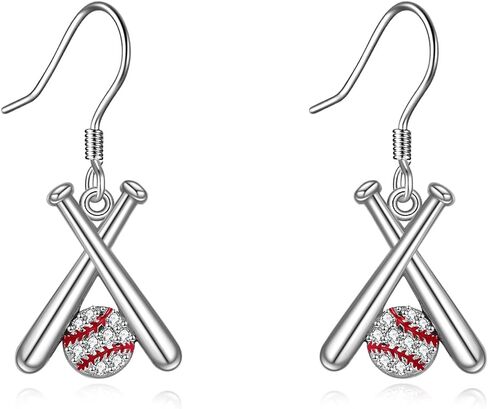 YAFEINI Bowling Ball Gifts Earrings Sterling Silver Bowling Ball Dangle Earrings Jewelry for Women Bowling Ball Lovers in Kuwait