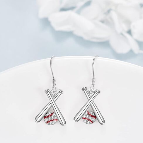 YAFEINI Bowling Ball Gifts Earrings Sterling Silver Bowling Ball Dangle Earrings Jewelry for Women Bowling Ball Lovers in Kuwait