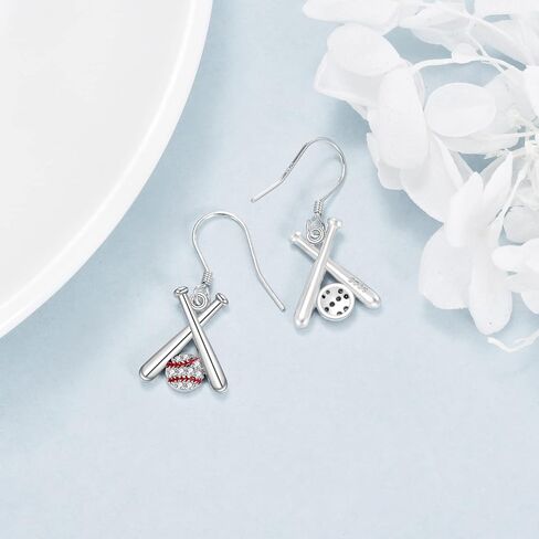 YAFEINI Bowling Ball Gifts Earrings Sterling Silver Bowling Ball Dangle Earrings Jewelry for Women Bowling Ball Lovers in Kuwait