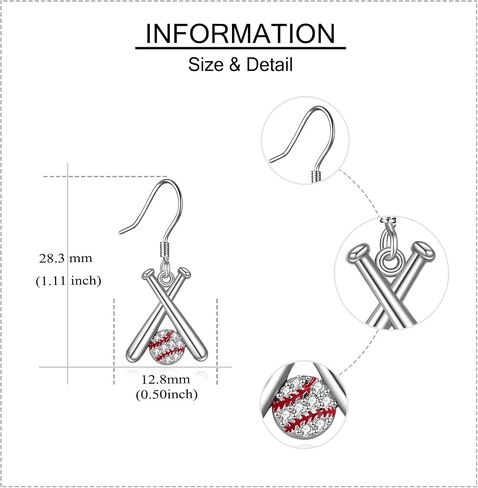 YAFEINI Bowling Ball Gifts Earrings Sterling Silver Bowling Ball Dangle Earrings Jewelry for Women Bowling Ball Lovers in Kuwait