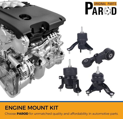 PAROD 4pcs Engine Mount 2.5L L4 Fit for Toyota Camry 2010-2011,Replace#A62009 A4295 A62062 A4288 in Saudi Arabia