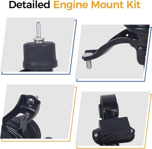 PAROD 4pcs Engine Mount 2.5L L4 Fit for Toyota Camry 2010-2011,Replace#A62009 A4295 A62062 A4288 in Saudi Arabia