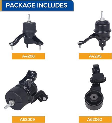 PAROD 4pcs Engine Mount 2.5L L4 Fit for Toyota Camry 2010-2011,Replace#A62009 A4295 A62062 A4288 in Saudi Arabia