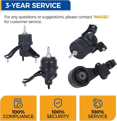 PAROD 4pcs Engine Mount 2.5L L4 Fit for Toyota Camry 2010-2011,Replace#A62009 A4295 A62062 A4288 in Saudi Arabia