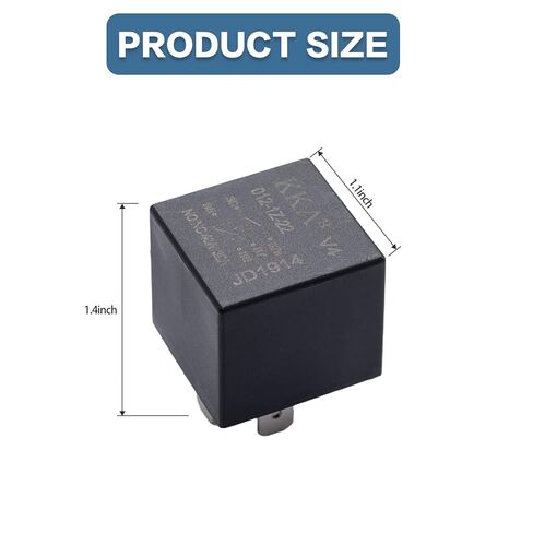 8 PCS 40A Automotive Relays, 12V Waterproof 5 Pin Relay Switch, Compatible with Car Boat Outboard Motor Trim System Components (Black) in Kuwait