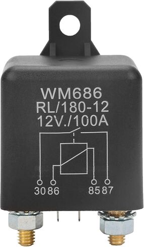 Tyenaza 12V 100A Relay WM686 Car Starter Heavy Duty Split Charge مع 2 دبوس لسيارة شاحنة محرك السيارات قارب in Saudi Arabia