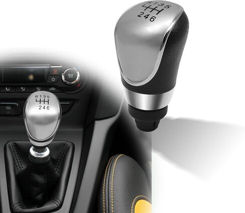 6 Speed Manual Transmission Gear Shift Knob Cover Compatible with Ford Escape Kuga Focus Fiesta mk7 2008-2013 Shifter Lever Knob Replacement Parts Black in Kuwait