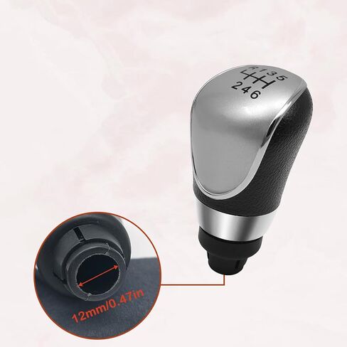 6 Speed Manual Transmission Gear Shift Knob Cover Compatible with Ford Escape Kuga Focus Fiesta mk7 2008-2013 Shifter Lever Knob Replacement Parts Black in Kuwait