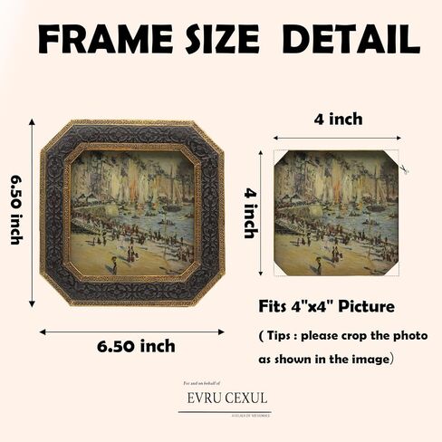 إطارات صور عتيقة مقاس 5 × 7 - إطار صور عتيق مقاس 5 × 7، إطارات ذهبية برونزية عتيقة مزخرفة مقاس 5 × 7، إطار صورة صغير مقاس 5 × 7 معلق على الحائط لديكور المنزل in Kuwait