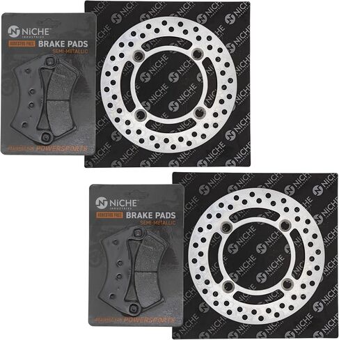NICHE Front Brake Rotor Pad Semi Metallic Kit For Polaris Ranger 500 RZR 900 2205949 2203747 5263266 5254999 ATV in Saudi Arabia
