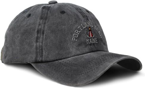 Custom Soft Baseball Cap Embroidered Dad Hat Anchor Portland Head Lighthouse Me Embroidery Cotton in Saudi Arabia