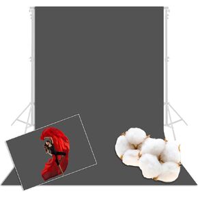 Prism Backdrop by Ravelli 10x20' Black Muslin Photo Video Background, 100% Cotton, 150GSM Weight, Flocked on One Side, (9x18’ after pre-shrinkage) in Kuwait