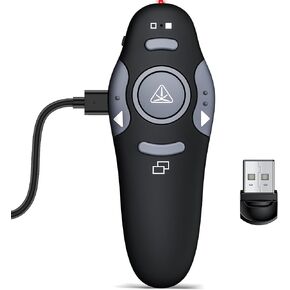 2 في 1 جهاز عرض تقديمي USB من النوع C، جهاز عرض لاسلكي عن بعد لعروض PowerPoint التقديمية للكمبيوتر مع التحكم في مستوى الصوت، ومتقدم الشرائح لأجهزة الكمبيوتر المحمول Mac in Kuwait